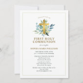 Elegant First Holy Communion Einladung (Vorderseite)