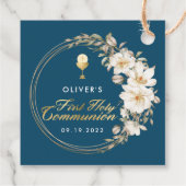 Elegant First Holy Communion Geschenkanhänger (Rückseite)