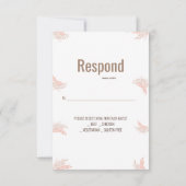 Elegant First Holy Communion RSVP Card Karte (Rückseite)