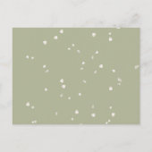 Elegant First Holy Communion White Blossom Floral Einladungspostkarte (Rückseite)