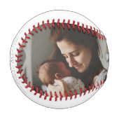 Elegant First Mother's Day Custom Foto Collage Baseball (Vorderseite Links)
