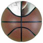 Elegant First Mother's Day Custom Foto Collage Basketball (Rechts)