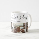 Elegant First Mother's Day Custom Foto Collage Kaffeetasse (VorderseiteRechts)