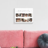 Elegant First Mother's Day Custom Foto Collage Leinwanddruck (Insitu (Wohnzimmer))