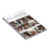 Elegant First Mother's Day Custom Foto Collage Notizblock (Rechte Seite)
