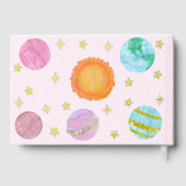 Elegant First Trip Around The Sun Girl's Birthday Gästebuch (Rückseite)