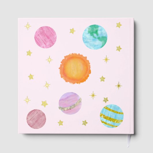 Elegant First Trip Around The Sun Girl's Birthday Gästebuch (Rückseite)