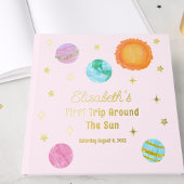 Elegant First Trip Around The Sun Girl's Birthday Gästebuch
