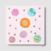 Elegant First Trip Around The Sun Girl's Birthday Gästebuch (Rückseite)