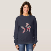 Elegant Fish Design – Women’s Sweatshirt (Vorne ganz)