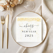 Elegant Fizz Bubbles jubeln Neujahrsfest Serviette