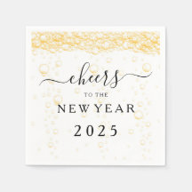 Elegant Fizz Bubbles jubeln Neujahrsfest