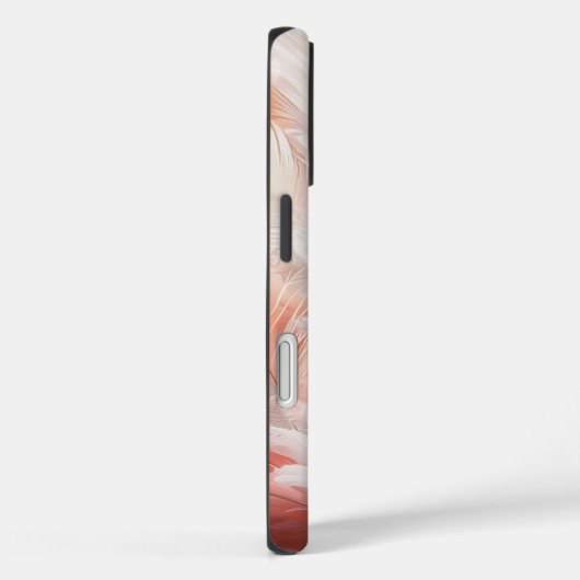Elegant Flamingo Feather Phone Case (Rückseite / Rechts)