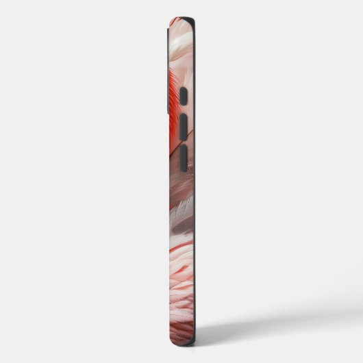 Elegant Flamingo Feather Phone Case (Rückseite / Links)