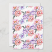 Elegant Flamingo Invitation Ankündigung (Rückseite)