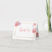 Elegant Flamingo Note Card Dankeskarte (Vorderseite)