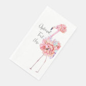 Elegant Flamingo Party Napkin Serviette (Ecke)