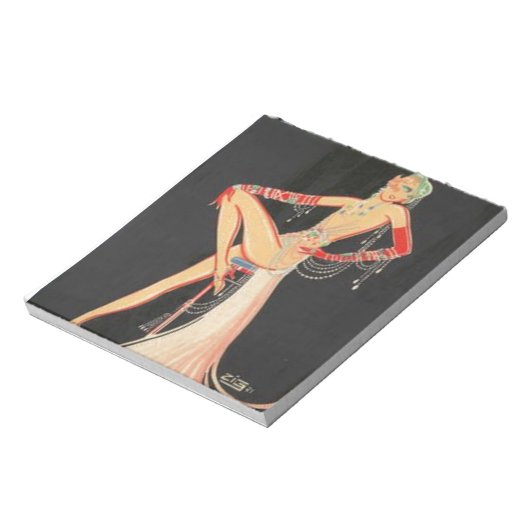 Elegant Flapper Notizblock (Rotiert)