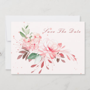 Elegant Flawless Sakura Pink Dream Save the Date Einladung