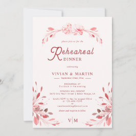 Elegant Flawless Sakura Rosa Probe Abendessen Einladung