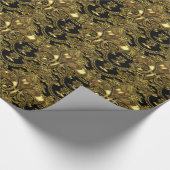 Elegant Fleur Baroque Geschenkpapier (Ecke)