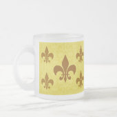 Elegant Fleur-De-Lis Mattglastasse (Links)