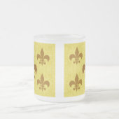 Elegant Fleur-De-Lis Mattglastasse (Mittel)