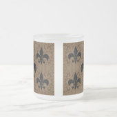 Elegant Fleur-De-Lis Mattglastasse (Mittel)