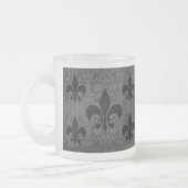 Elegant Fleur-De-Lis Mattglastasse (Links)