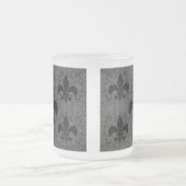 Elegant Fleur-De-Lis Mattglastasse (Mittel)
