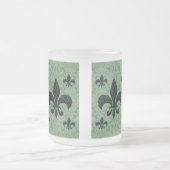 Elegant Fleur-De-Lis Mattglastasse (Mittel)