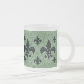 Elegant Fleur-De-Lis Mattglastasse