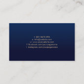 Elegant Fleur-de-lis Ornament Visitenkarte (Rückseite)