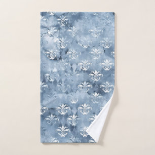 Elegant Fleur-de-Lis - Vintag Blue Sport Handtuch