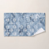 Elegant Fleur-de-Lis - Vintages blaues Französisch Handtuch (Handtuch)