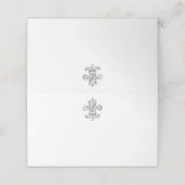Elegant Fleur de Wedding 2 Platzkarte (Außenseite Aufgefaltet)
