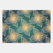 Elegant Flora Botanical Luxury  Geschenkpapier Set (Vorderseite 3)