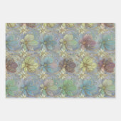 Elegant Flora Design Luxury Matte Gift  Geschenkpapier Set (Vorderseite 2)