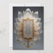 Elegant Flora Design Wedding Invitation -  Einladung (Rückseite)