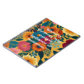 Elegant Floral 2025 Notizblock (Linke Seite)