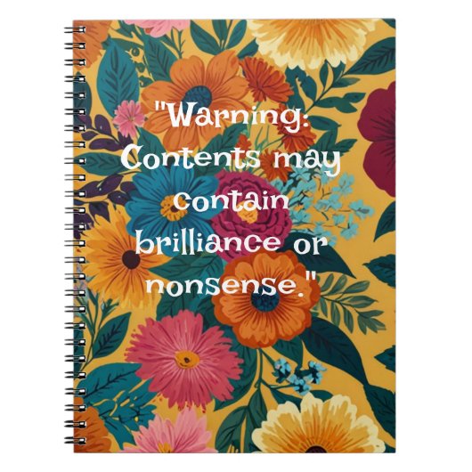 Elegant Floral 2025 Notizblock (Vorderseite)