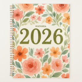 Elegant Floral 2026 Custom Planer