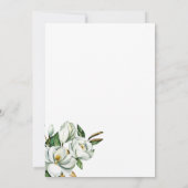 Elegant Floral 50. Geburtstag Einladung (Rückseite)