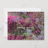 Elegant floral 50. Hochzeitstag Einladung (Rückseite)