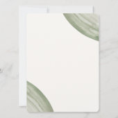 Elegant Floral 50th – Gold and Blush Flower Einladung (Rückseite)