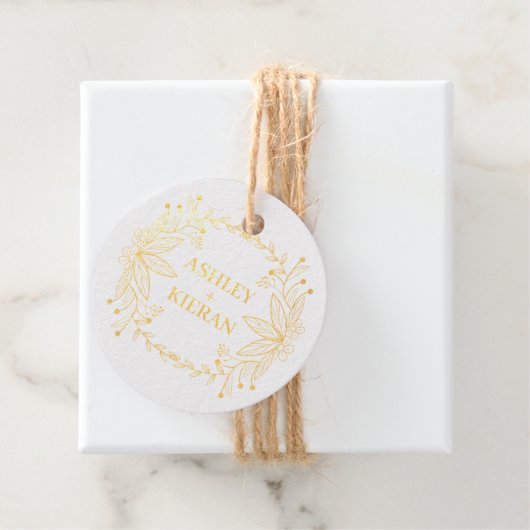 Elegant Floral 5 Geschenkanhänger (Mit Box)