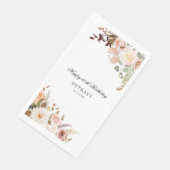 Elegant Floral 60. Geburtstagsparty Serviette (Ecke)