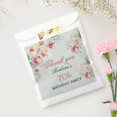 *Elegant Floral 70th Birthday  Geschenktütchen (Versiegelt)