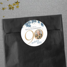 Elegant Floral 90. Geburtstagsparty Gefallen