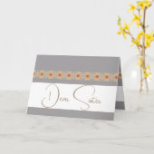 Elegant floral Accented Karte (Gelbe Blume)